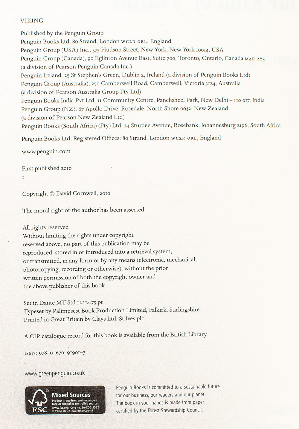 Our Kind of Traitor and An Address Given at the Oxford Literary Festival March 2010.
