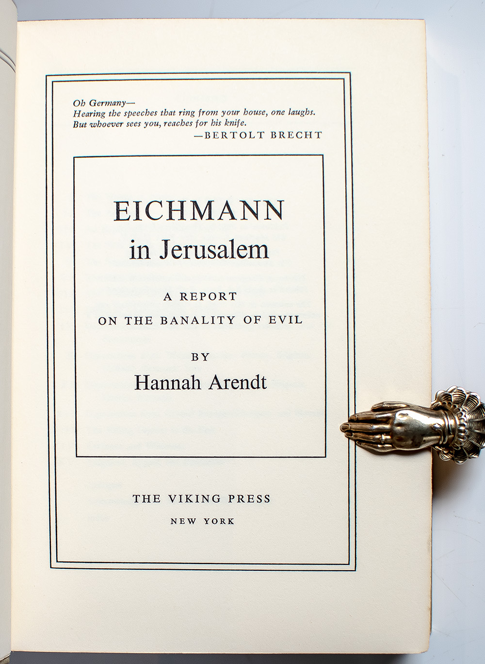 Eichmann in Jerusalem: A Report on the Banality of Evil.