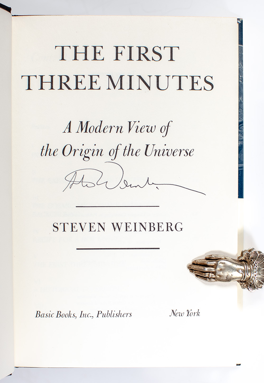 The First Three Minutes: A Modern View Of The Origin Of The Universe.