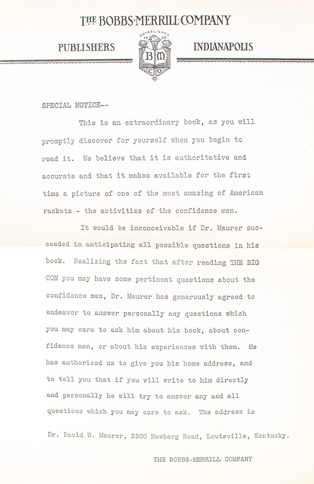 The Big Con: The Story of the Confidence Man. - Image 3