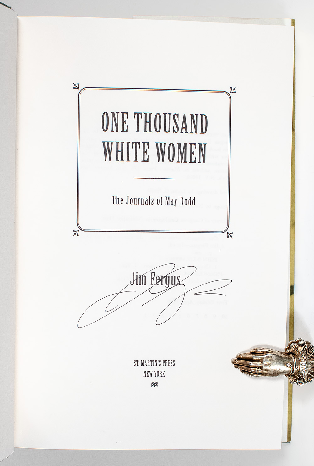 One Thousand White Women: The Journals of May Dodd.