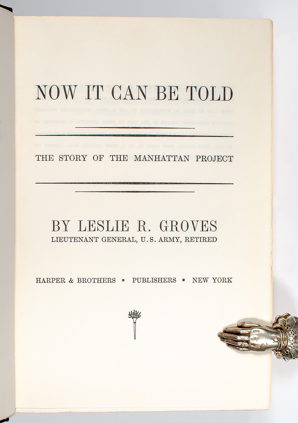 Now it Can be Told The Story of the Manhattan Project.