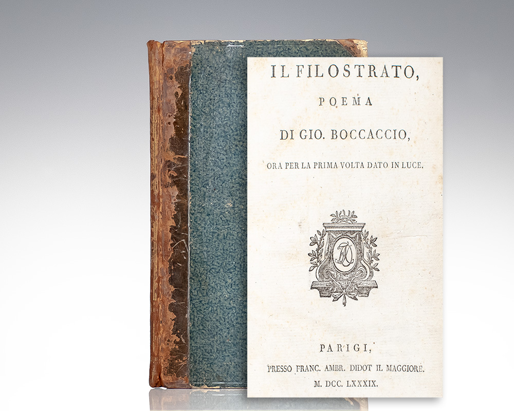 Il Filostrato, Poema.