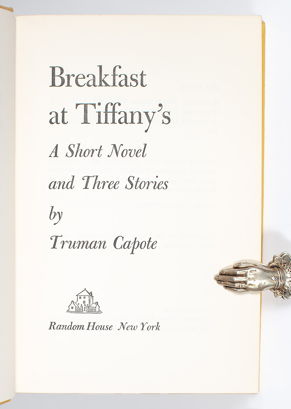 Breakfast At Tiffany's. A Short Novel and Three Stories. - Image 3