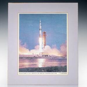 Neil Armstrong Signed Photograph of the Apollo 11 Launch.
