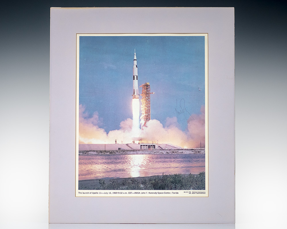 Neil Armstrong Signed Photograph of the Apollo 11 Launch.