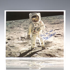 Buzz Aldrin Signed Photograph.