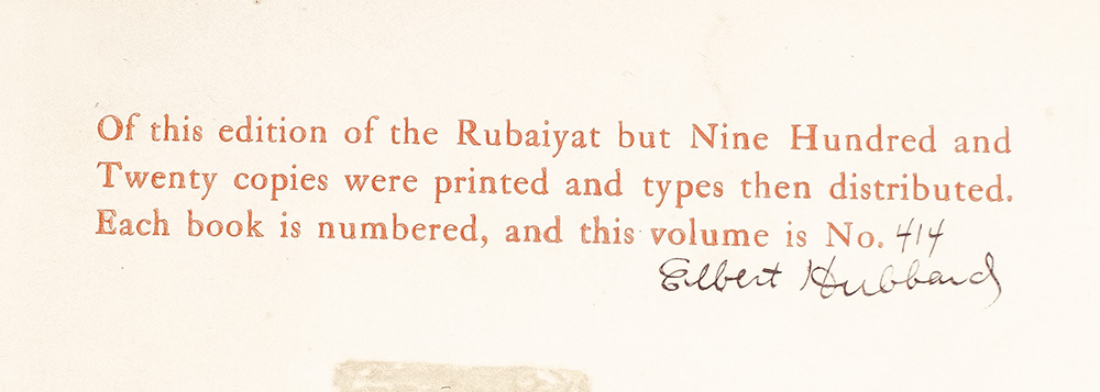 The Rubaiyat of Omar Khayyam.