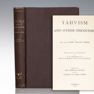 Yahvism and Other Discourses.