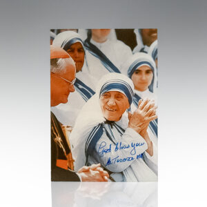 Mother Teresa Signed Photograph.