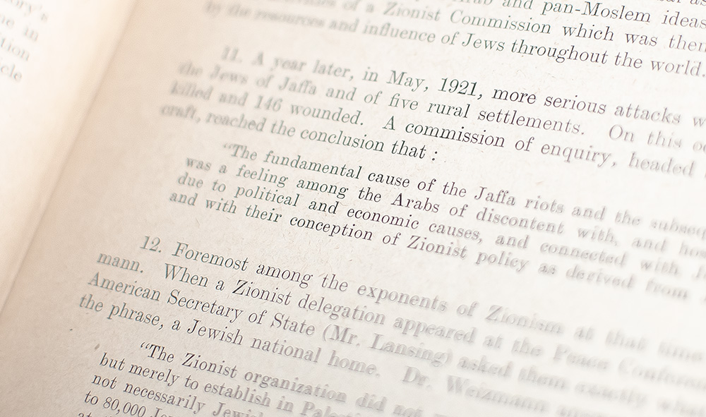 The Political History of Palestine Under British Administration.