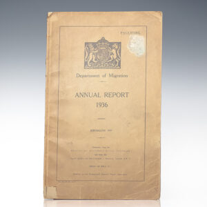Palestine. Department of Migration. Annual Report 1936.