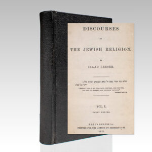 Discourses on the Jewish Religion.