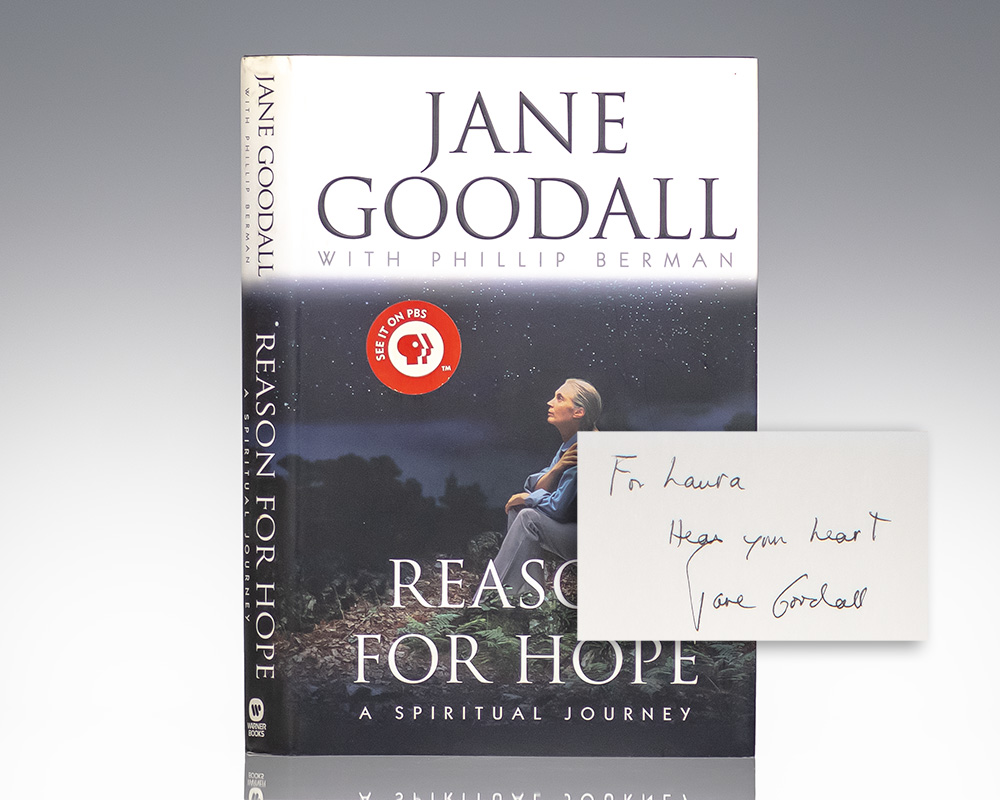 First Edition of Reason For Hope: A Spiritual Journey; Signed by Jane Goodall
