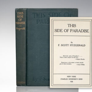 First Edition of F. Scott's Fitzgerald's This Side of Paradise