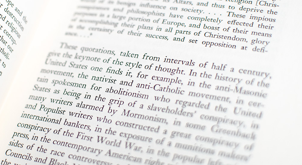 The Paranoid Style in American Politics and Other Essays.