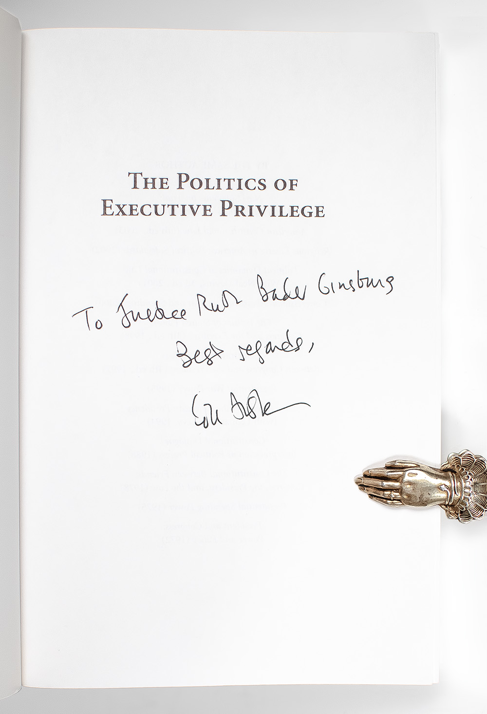 The Politics of Executive Privilege.