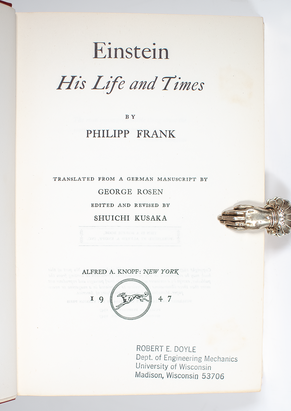 Einstein: His Life And Times.