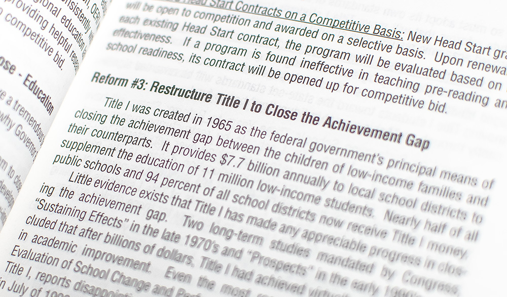 A Fresh Start for America: Policy Addresses of George W. Bush.