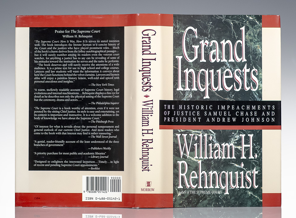 Grand Inquests: The Historic Impeachments of Justice Samuel Chase and President Andrew Johnson.
