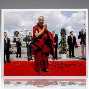 His Holiness the Dalai Lama Signed Photograph.