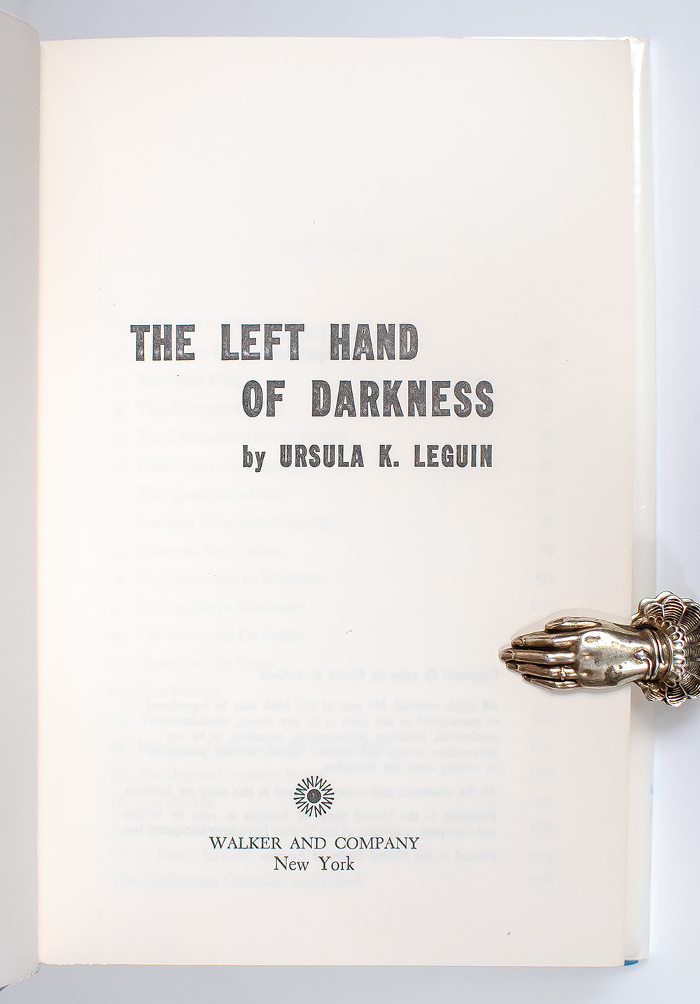 The Left Hand of Darkness.