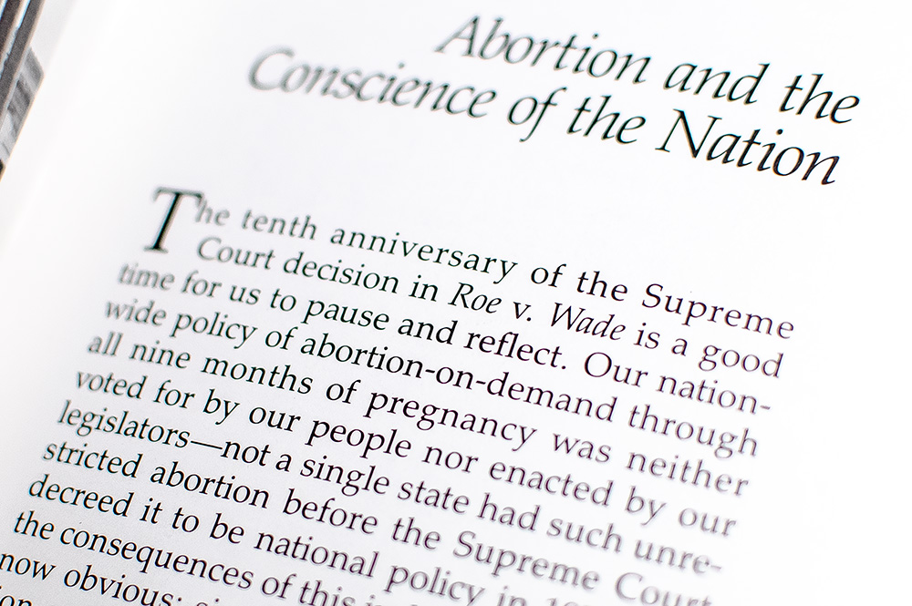Abortion and the Conscience of the Nation.