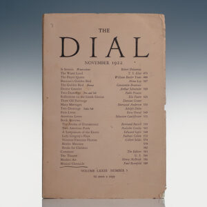 The Waste Land, in The Dial, November 1922 Volume LXXIII, Number 5.
