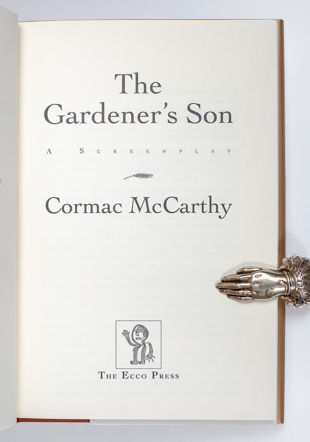 The Gardener's Son: A Screenplay.