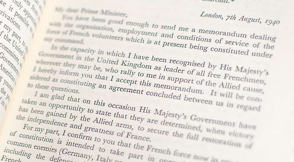 War Memoirs: The Call To Honour 1940-1942 Documents.