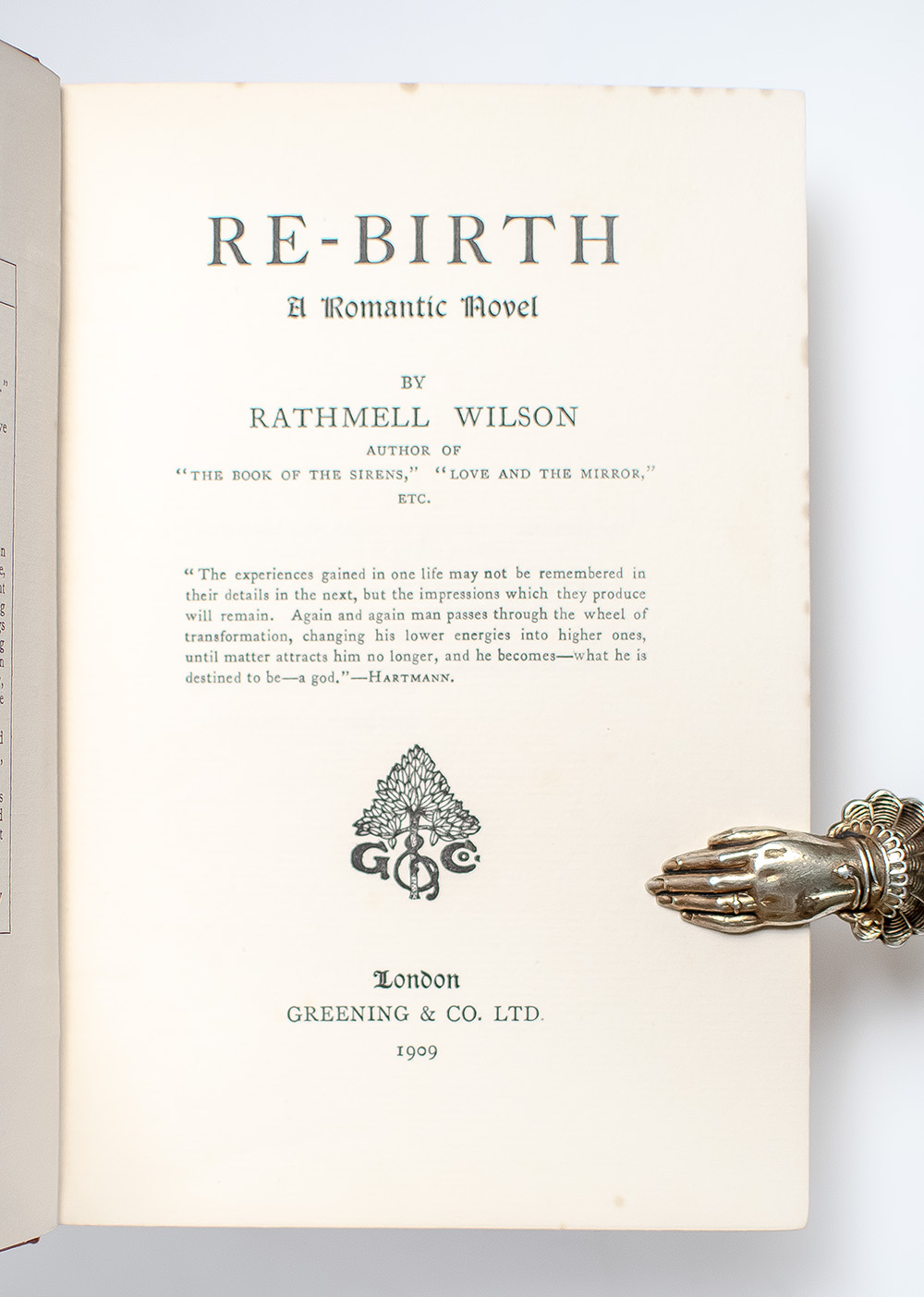 Re-Birth: A Romantic Novel.