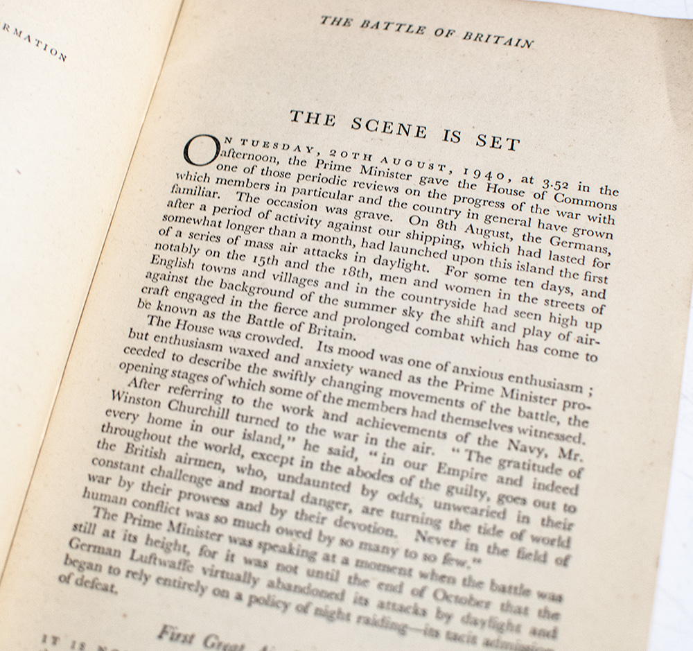 The Battle of Britain August-October 1940: An Air Ministry Account of the Great Days From 8th August-31st October 1940.