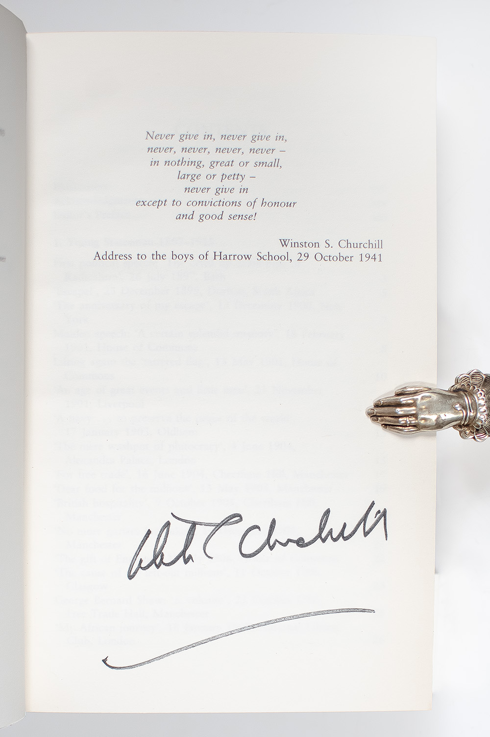 Never Give In! The Best of Winston Churchill's Speeches.