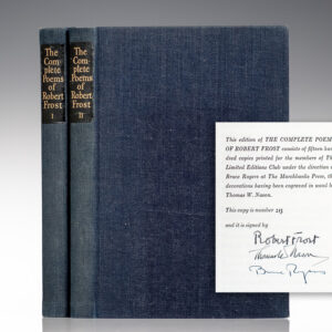 The Complete Poems of Robert Frost. With a Preface by the Author, an Appreciation by Louis Untermeyer, and Wood-Engravings by Thomas A. Nason.