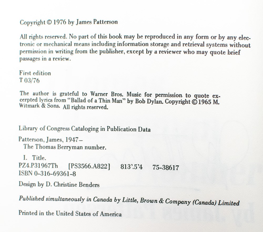 The Thomas Berryman Number.