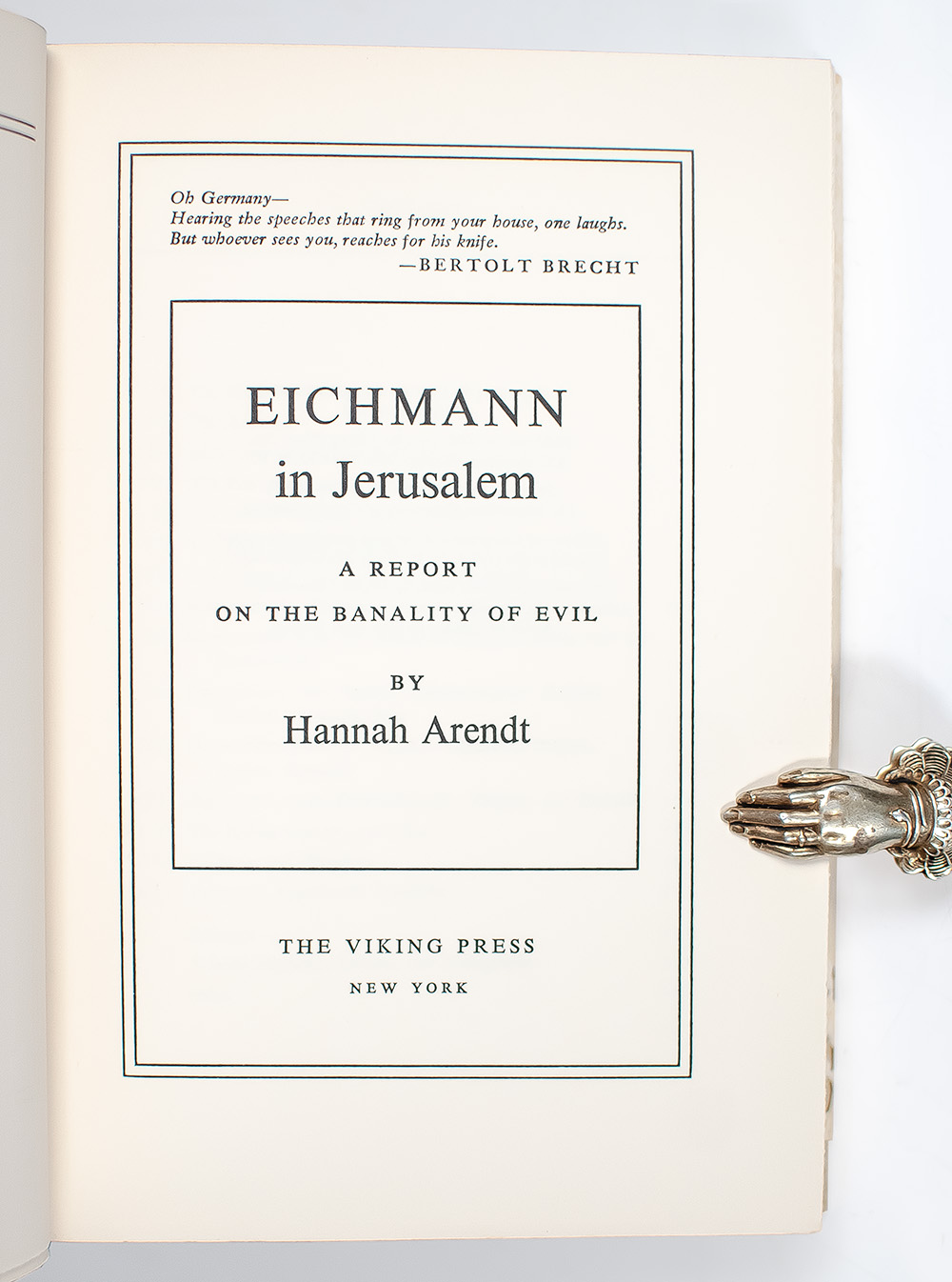 Eichmann in Jerusalem: A Report on the Banality of Evil.