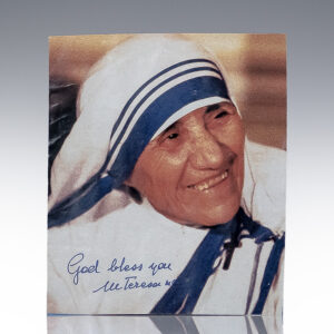 Mother Teresa Signed Photograph.