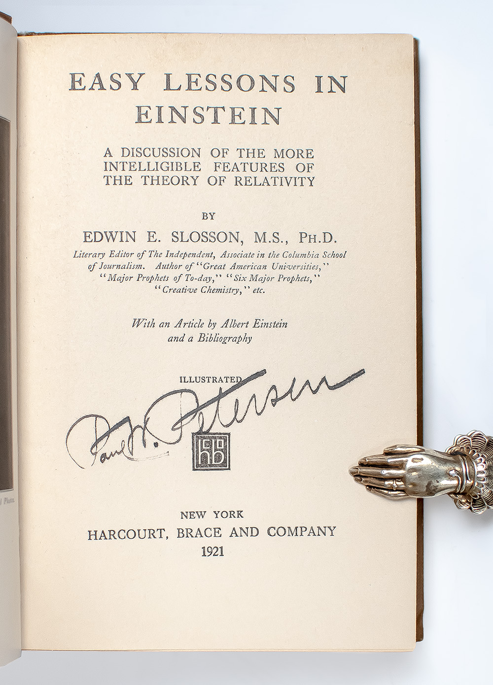 Easy Lessons in Einstein: A Discussion of the More Intelligible Features of the Theory of Relativity.