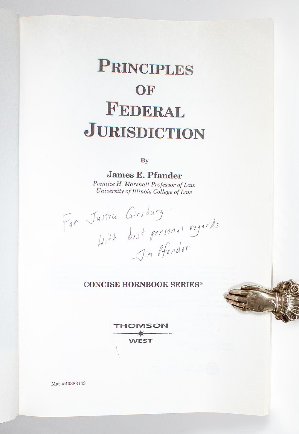 Principles of Federal Jurisdiction.