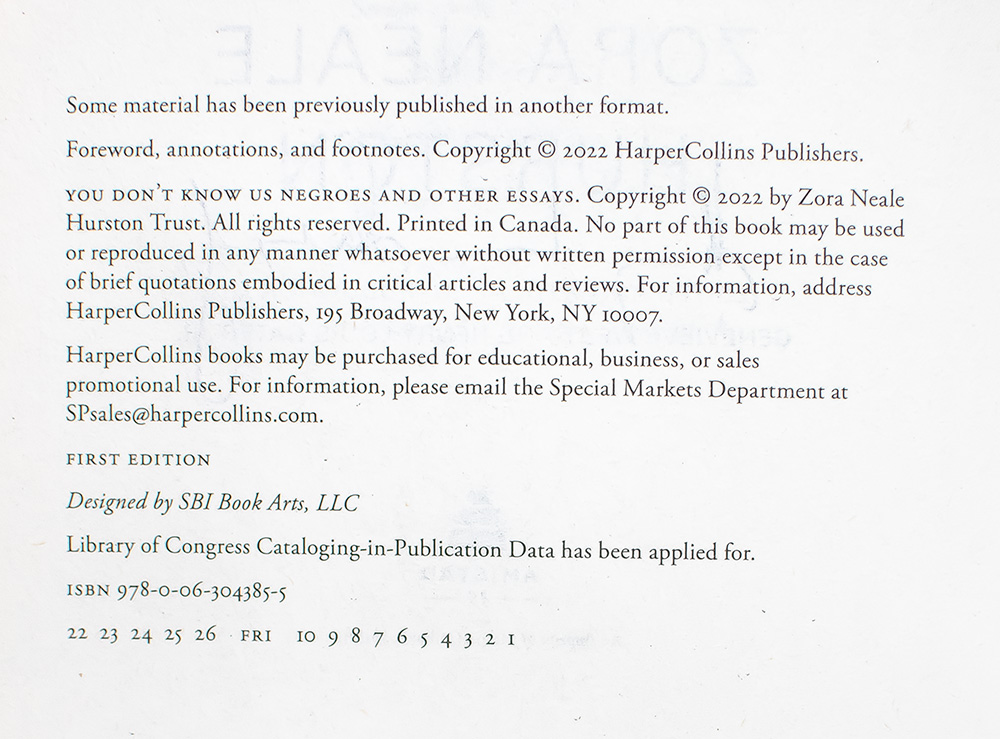 You Don't Know Us Negroes: and Other Essays.