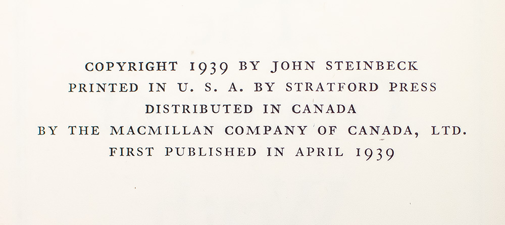 The Grapes of Wrath.