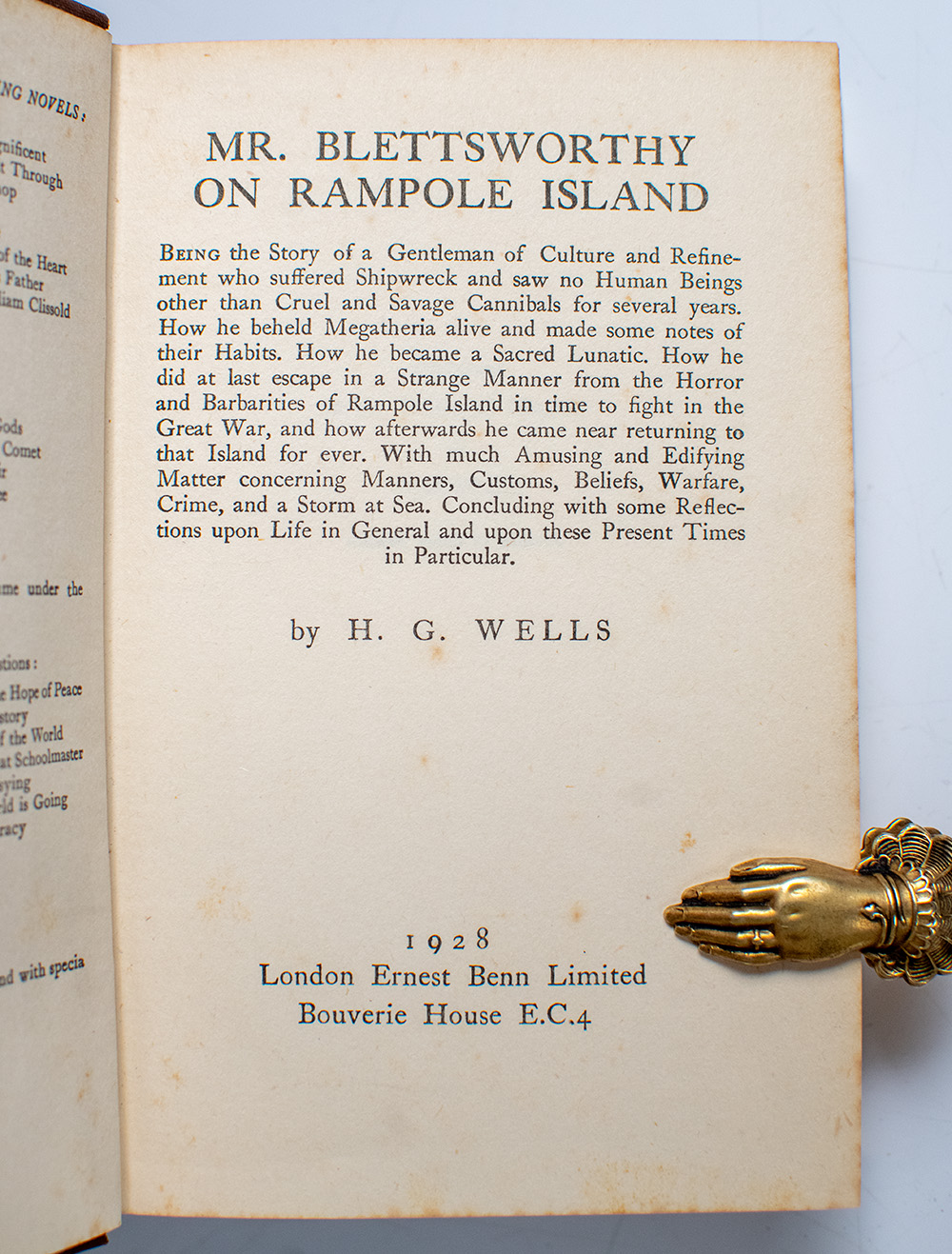 Mr. Blettsworthy On Rampole Island.