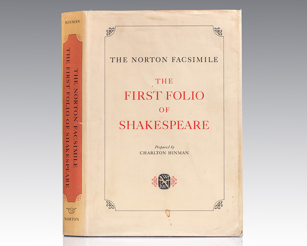 The First Folio of Shakespeare: The Norton Facsimile.