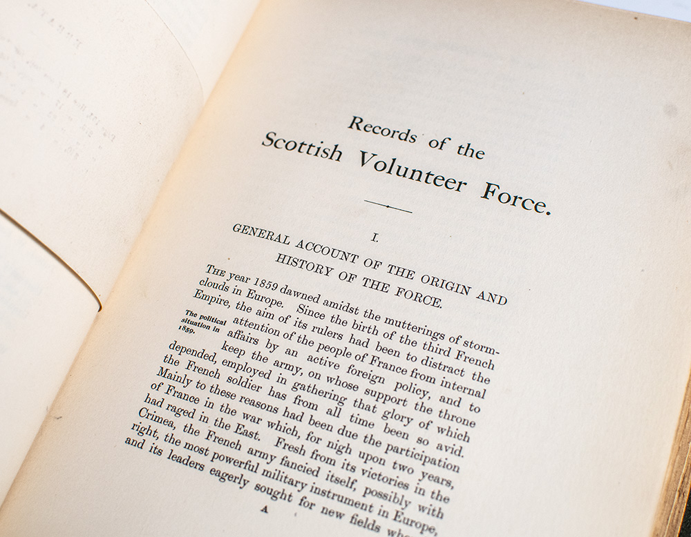 Records of the Scottish Volunteer Force 1859-1908.