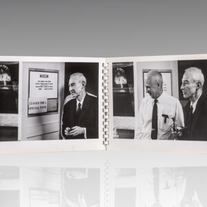 J. Robert Oppenheimer Photo Album Commemorating his Return to the Los Alamos Laboratory.