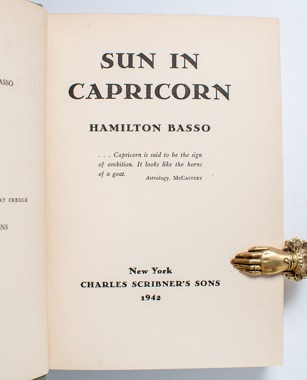 Sun in Capricorn.
