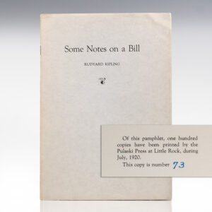 Some Notes on a Bill.