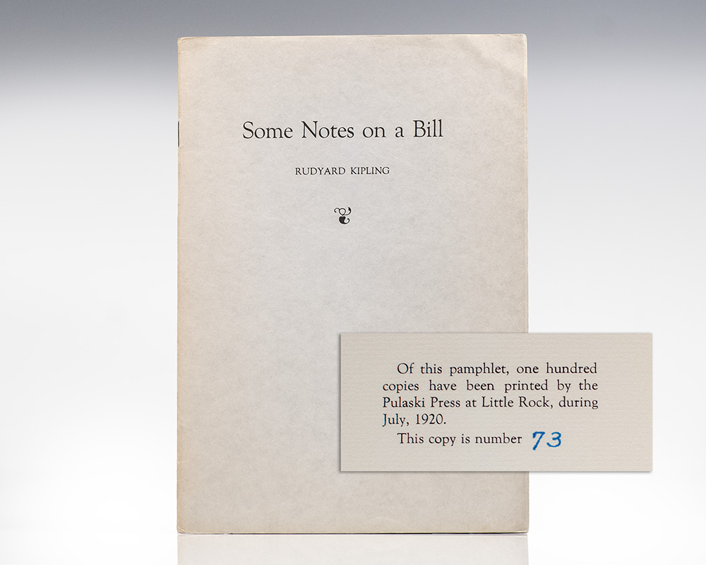 Some Notes on a Bill.