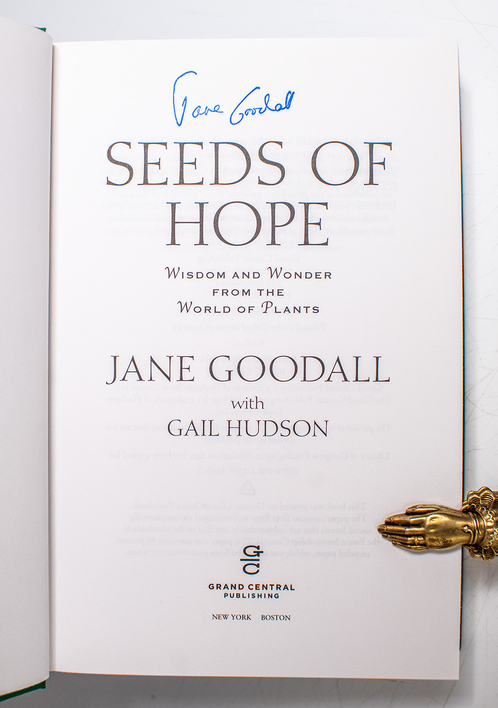 Seeds of Hope: Wisdom and Wonder from the World of Plants.