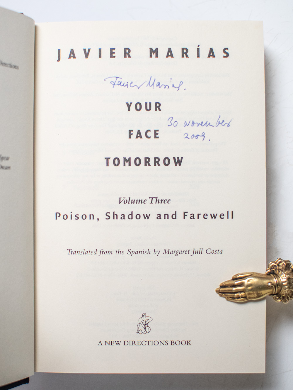 Your Face Tomorrow: Poison, Shadow, and Farewell.